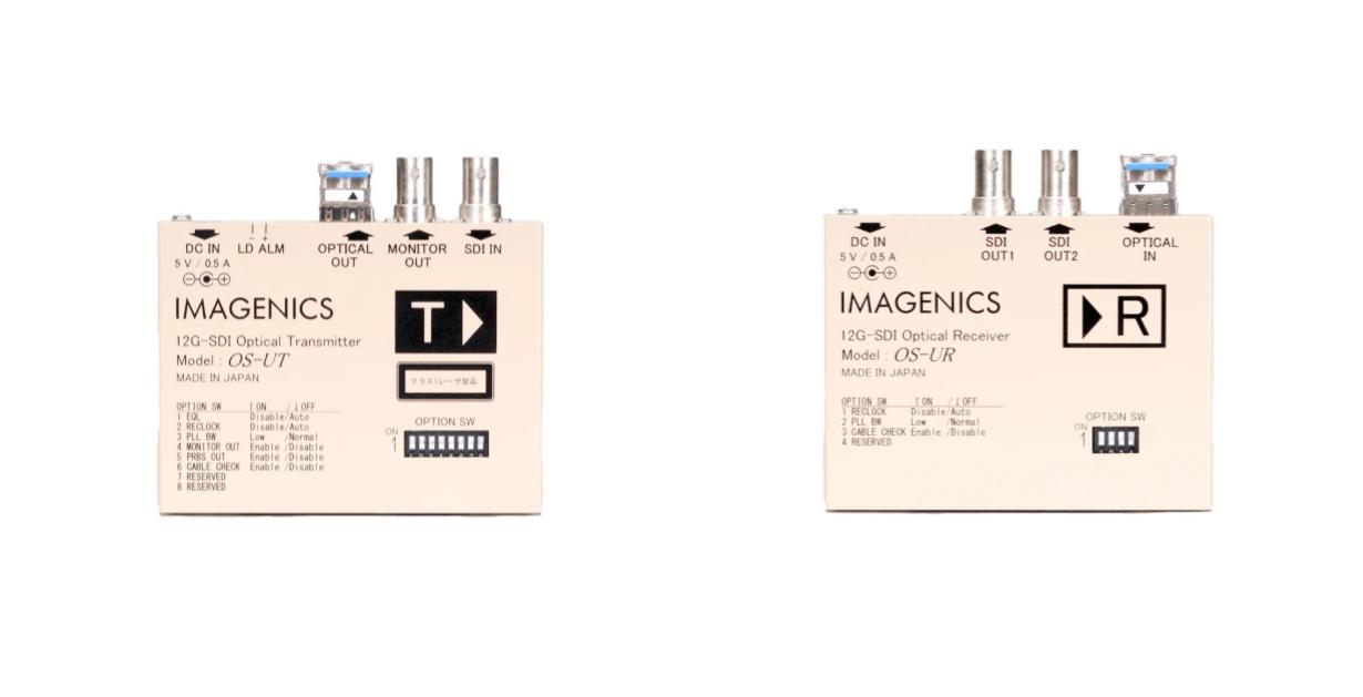 IMAGENICS 12GSDI光送受信機（OS-UT/UR）レンタル開始入荷しました